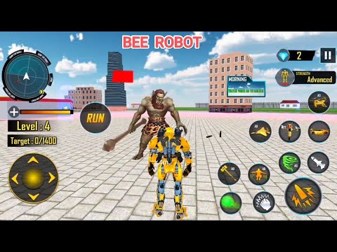 Bee Robot Car Transformers Games - Car Game Android Gameplay 