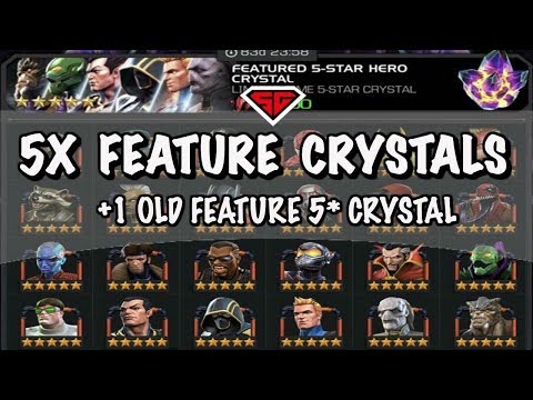 5X FEATURE 5 STAR CRYSTALS + 1 OLD FEATURE ( WHY KABAM WHY ) /MARVEL CONTEST OF CHAMPIONS