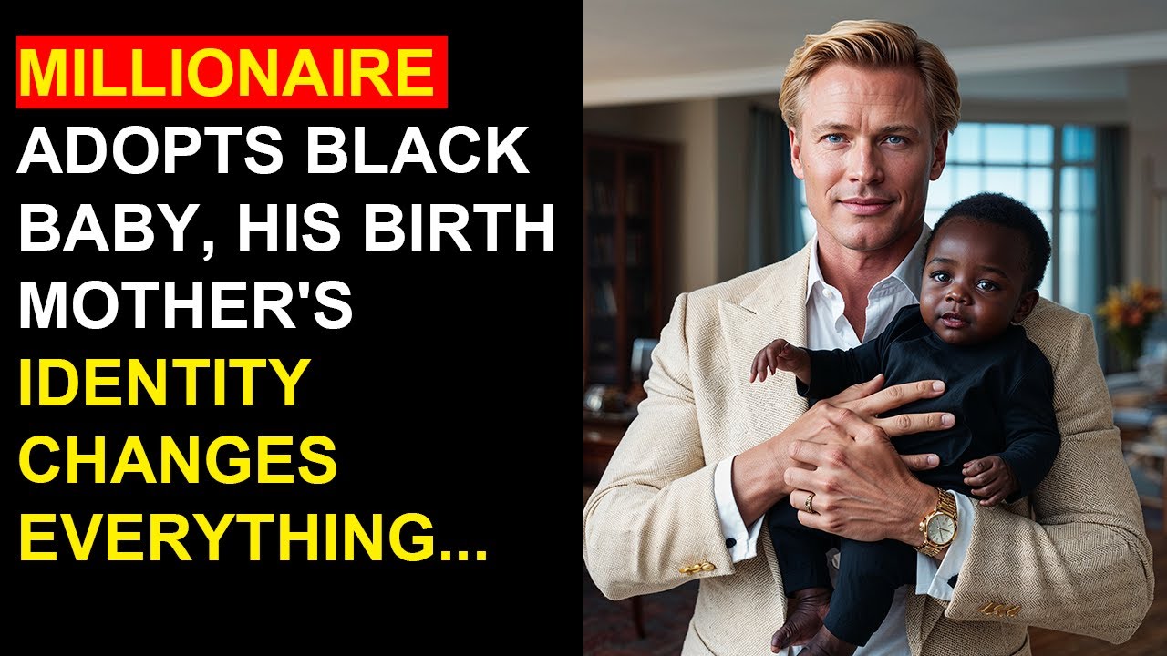 MILLIONAIRE adopts BLACK BABY, his birth mother's identity changes EVERYTHING...