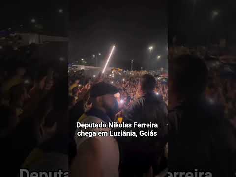 Nikolas Ferreira chega em Luziânia, Goiás #shorts