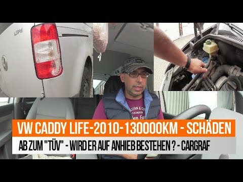 VW CADDY - year 2010 - 130,000 km - damage - test drive - MOT straight away?