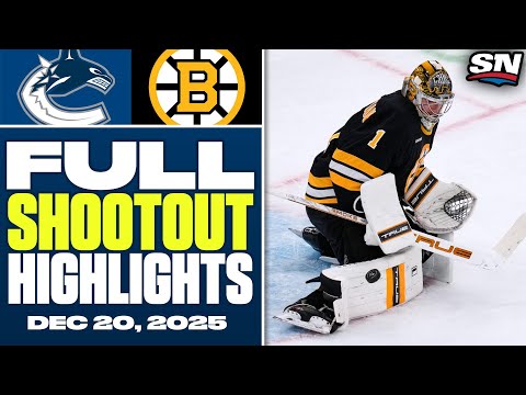Vancouver Canucks at Boston Bruins | FULL Shootout Highlights - December 20, 2025