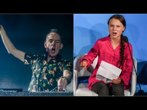 INCRÍVEL!!! Fatboy Slim mistura discurso de Greta Thunberg em actuação ao vivo!!