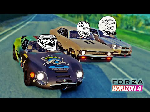 CORRIDA Troll do Alfa Romeo vs Nissan GTR - Forza Horizon 4