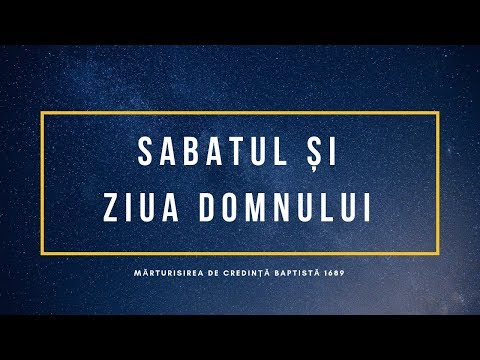 Mihai Levi Marian | Sabatul și Ziua Domnului