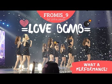 [4K] 프로미스나인  Fromis_9 - Love Bomb at SKF Indonesia 2019 DAY 2 FANCAM