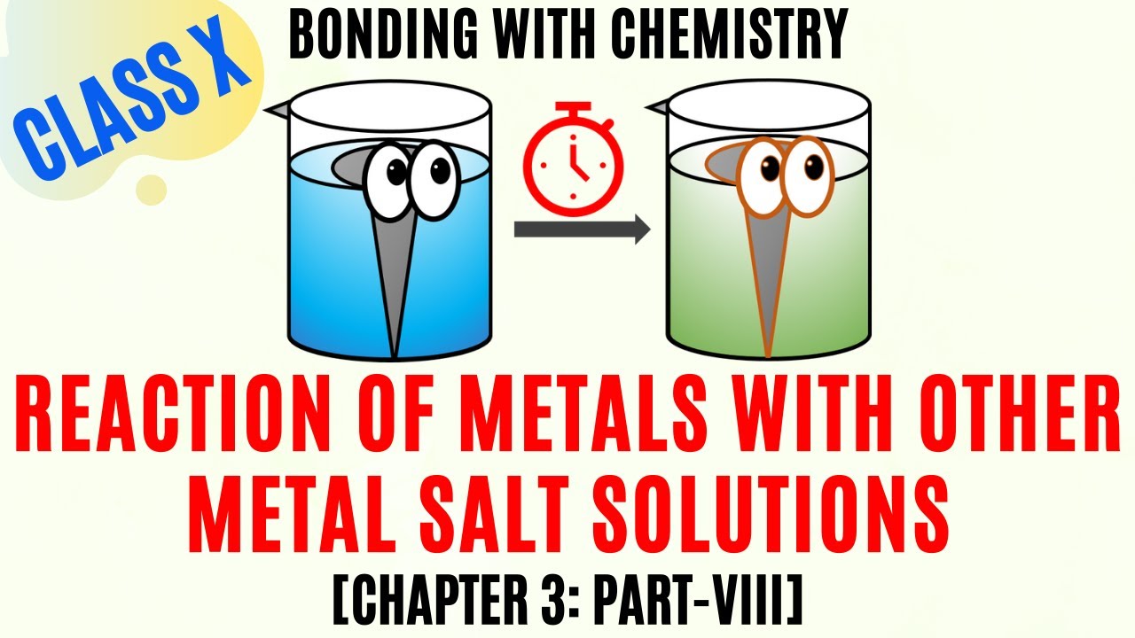 Reaction of Metals with Solutions of Other Metal Salts: Class X (Chap 3: Part VIII)