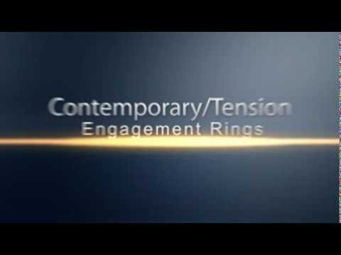 Best engagement rings, Diamond engagement rings - contemporary tension
