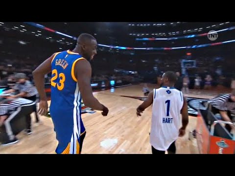 Kevin Hart vs Draymond Green - 3 point Shootout - 2016 All-Star Weekend