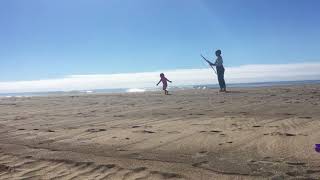 Mommy & daughter on the beach