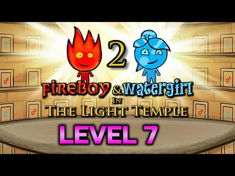 Fireboy And Watergirl 2: The Light Temple Level 7 Full Gameplay