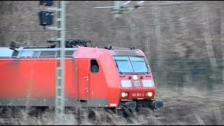 preview picture of video 'Schnelle Vorbeifahrten und ein stündlicher KISS pro Richtung in Großbeeren'