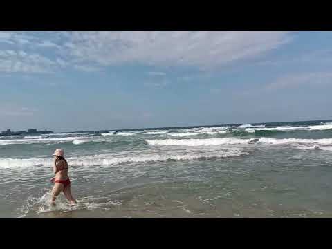 Красивая Анапа. Пляж Джемете. Продолжает штормить. Водичка потеплела. 12 июля 2023 8 утра