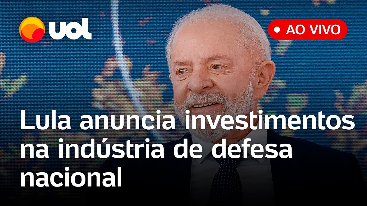 Lula fala ao vivo e anuncia pacote de investimentos na indústria de defesa do Brasil; acompanhe