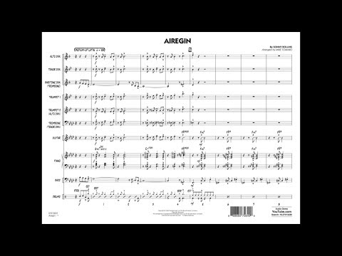 Airegin by Sonny Rollins/arranged by Mike Tomaro