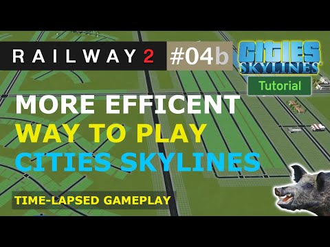 Just building a city with lots of trains in Cities Skylines