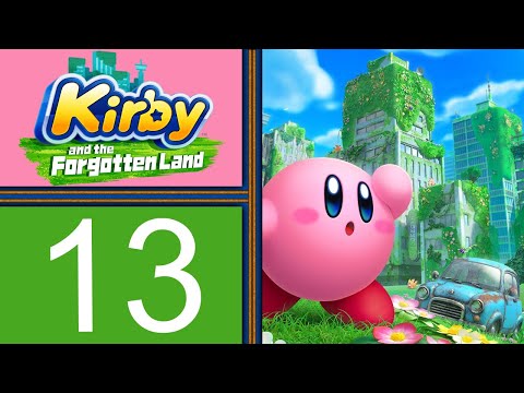 Kirby and the Forgotten Land playthrough pt13 - WHAT? A Wild Coaster-Ride of ZANY Fun! (1st Ending!)