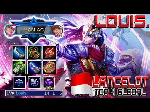 Lancelot Early Maniac! Learn the proper way to use Lancelot from Top Global Louis. | Mobile Legends