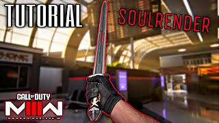 HOW TO UNLOCK THE "SOULRENDER" IN MULTIPLAYER GUIDE (Modern Warfare 3 Tutorial)