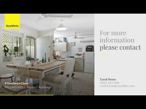 4 Goodwyn Close, Millars Well, WA 6714, 3房, 1浴, House