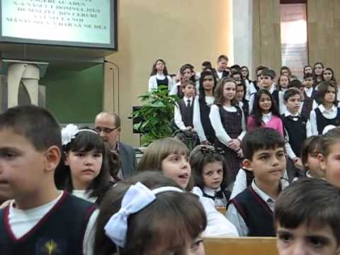 Elevii L.T.B.Resita la Biserica Baptista Nr.1 Resita