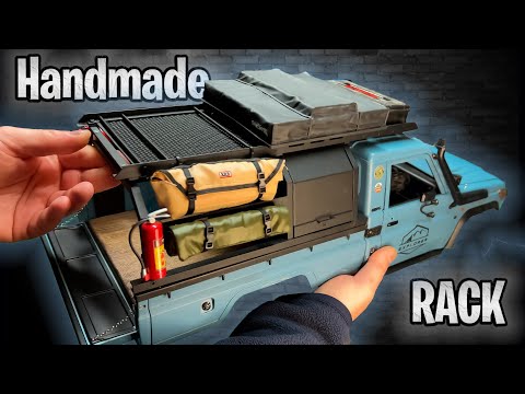 Land Cruiser TOYOTA LC70 KILLERBODY BRX01 Gets A Custom OVERLAND RACK Scale Garage System