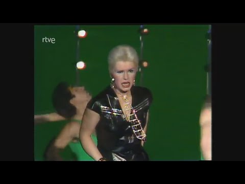 Manuel Taravilla, baila con Alicia Bridgees, "Body Heat",  programa Fantastico TVE.