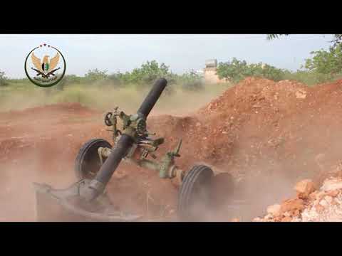 استهداف مقرات النظام بالمدفعية في قرية الجدوعية في ريف إدلب