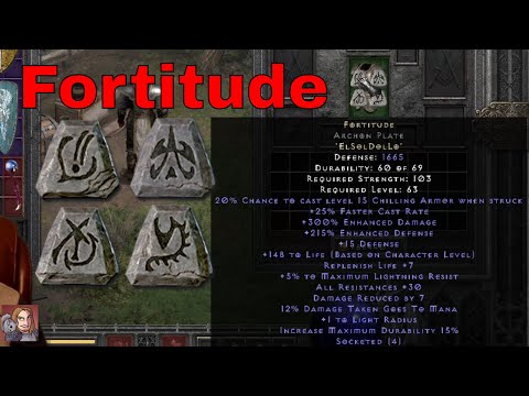 Diablo II Resurrected Rune Words - Fortitude (El Sol Dol Lo)