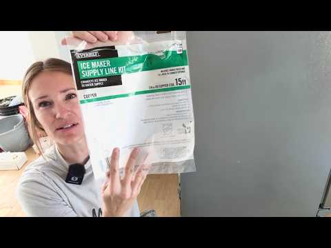 Installing Everbilt Refrigerator Ice Maker Supply Line Kit