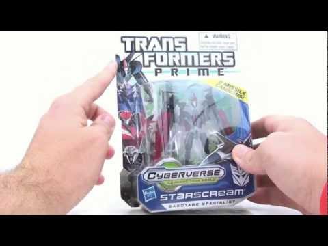 Video Review of the Transformers Prime Cyberverse: Starscream