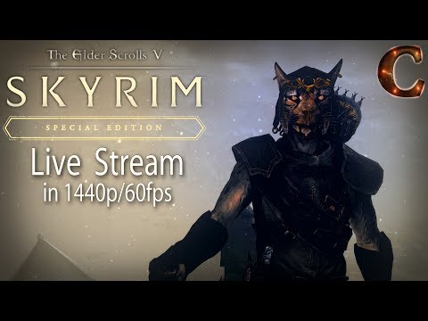 Skyrim Special Edition Live in 1440p/60fps: PART 100! WOW! (Level 67 Legendary)