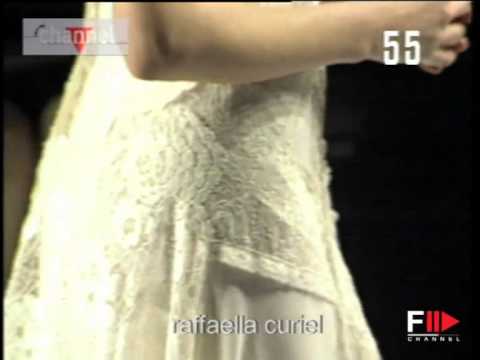 "Raffaella Curiel" Autumn Winter 2001 Bridalwear Paris & Rome by FashionChannel