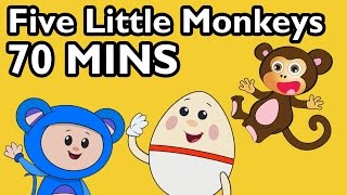 Five Little Monkeys Jumping on the Bed! and More | 52 Nursery Rhyme Cartoons from Mother Goose Club