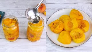How to can peaches at home
