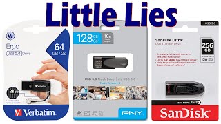*Actual user storage less - The USB drive capacity cheat