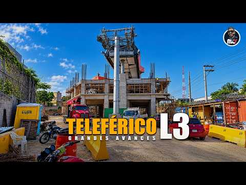 🚡 Impresionantes Avances en el Teleférico Linea 3 de Santo Domingo Oeste 🔥