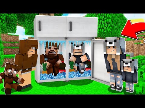 BUZDOLABINDAN SON ÇIKAN AİLE KAZANIR! 😱 - Minecraft