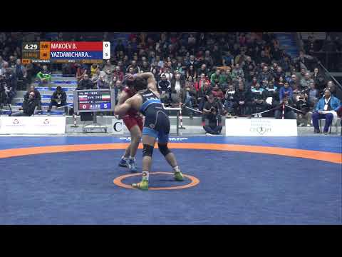 1/2 FS - 86 kg: B. MAKOEV (SVK) v. Hassan YAZDANI (IRI)