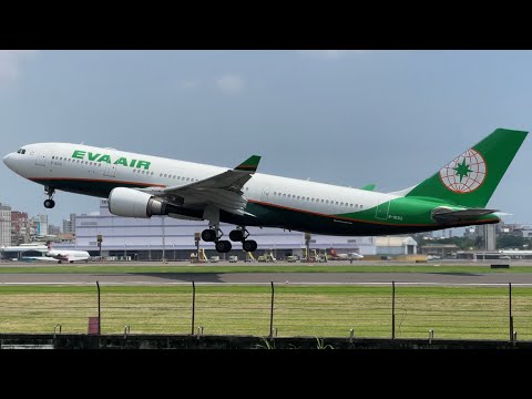 Eva Air A330-203 B-16312 takeoff from RCKH/KHH (2022.May.22)/高雄機場飛機起飛