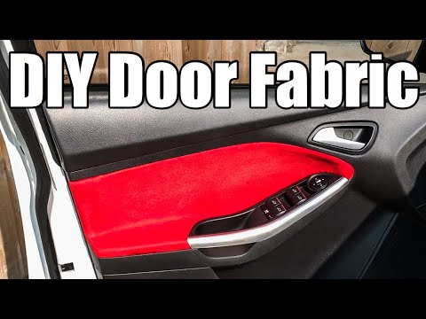How To Reupholster Your Door Inserts for Only $20! Completely Transforms Your Interior!