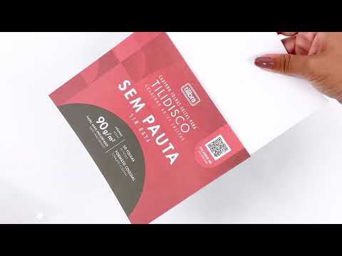 Vídeo do produto Refil sem Pauta para Tilidisco Colegial 50 Folhas 90 Gramas