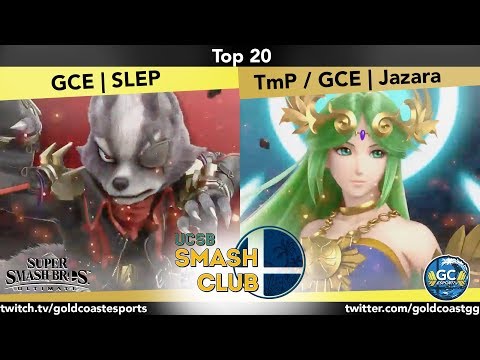 UCSB LAN - GCE | SLEP (Wolf) vs GCE | Jazara (Palutena) (Top 20) - Smash Ultimate