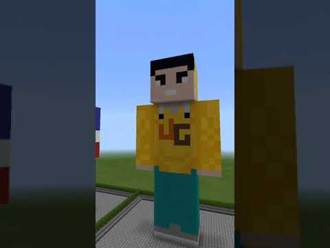 Minecraft Youtubers Statue @Techno Gamerz skin #3 #shorts