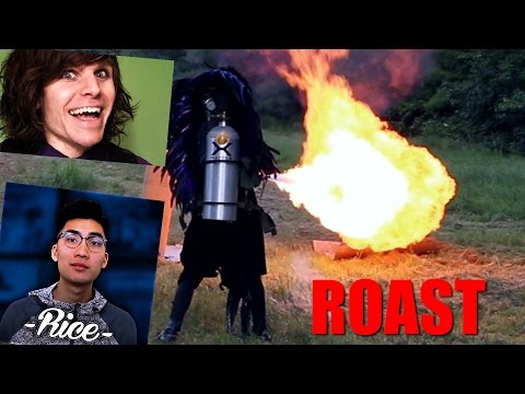 Roasting Popular YouTubers (with a Flamethrower)