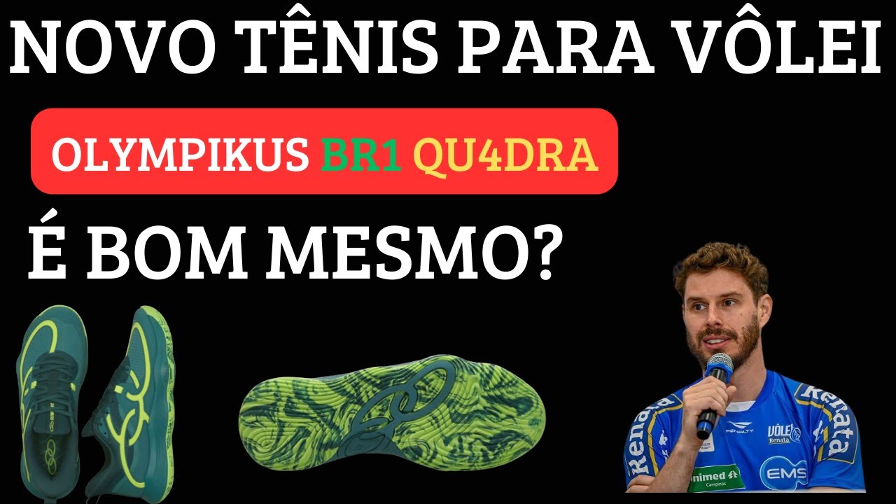 TÊNIS OLYMPIKUS BR1 PROJETADO PELO BRUNINHO VOLEIBOL É BOM MESMO ?