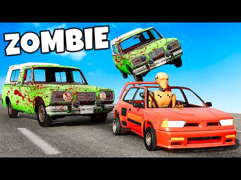❄️ WEIRDEST RANDOM CARS VS ZOMBIES!? | BeamNG Drive |