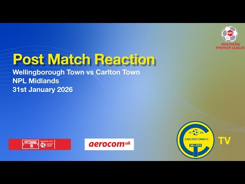 Wellingborough Post Match Reaction Mark Harvey