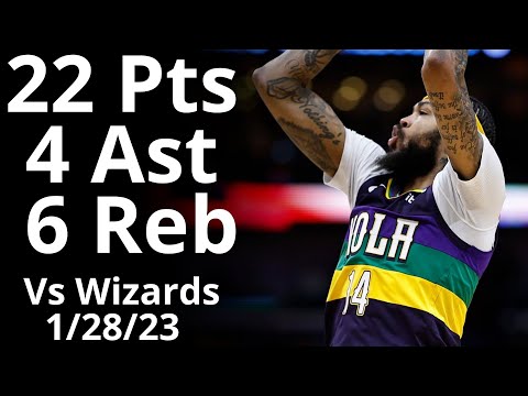 Brandon Ingram 22 Pts 6 Reb 4 Ast vs Wizards Highlights
