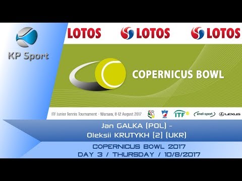 Jan GAŁKA (POL) - Oleksii KRUTYKH [2] (UKR) / Copernicus Bowl 2017 [10.08.2017]